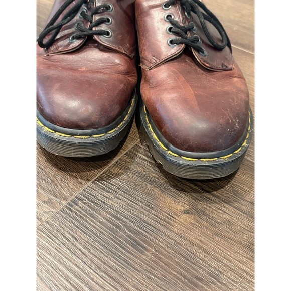 Vtg Dr Martens 1461 Made In England Brown Leather Oxfords Shoes US Men 10 main image 10